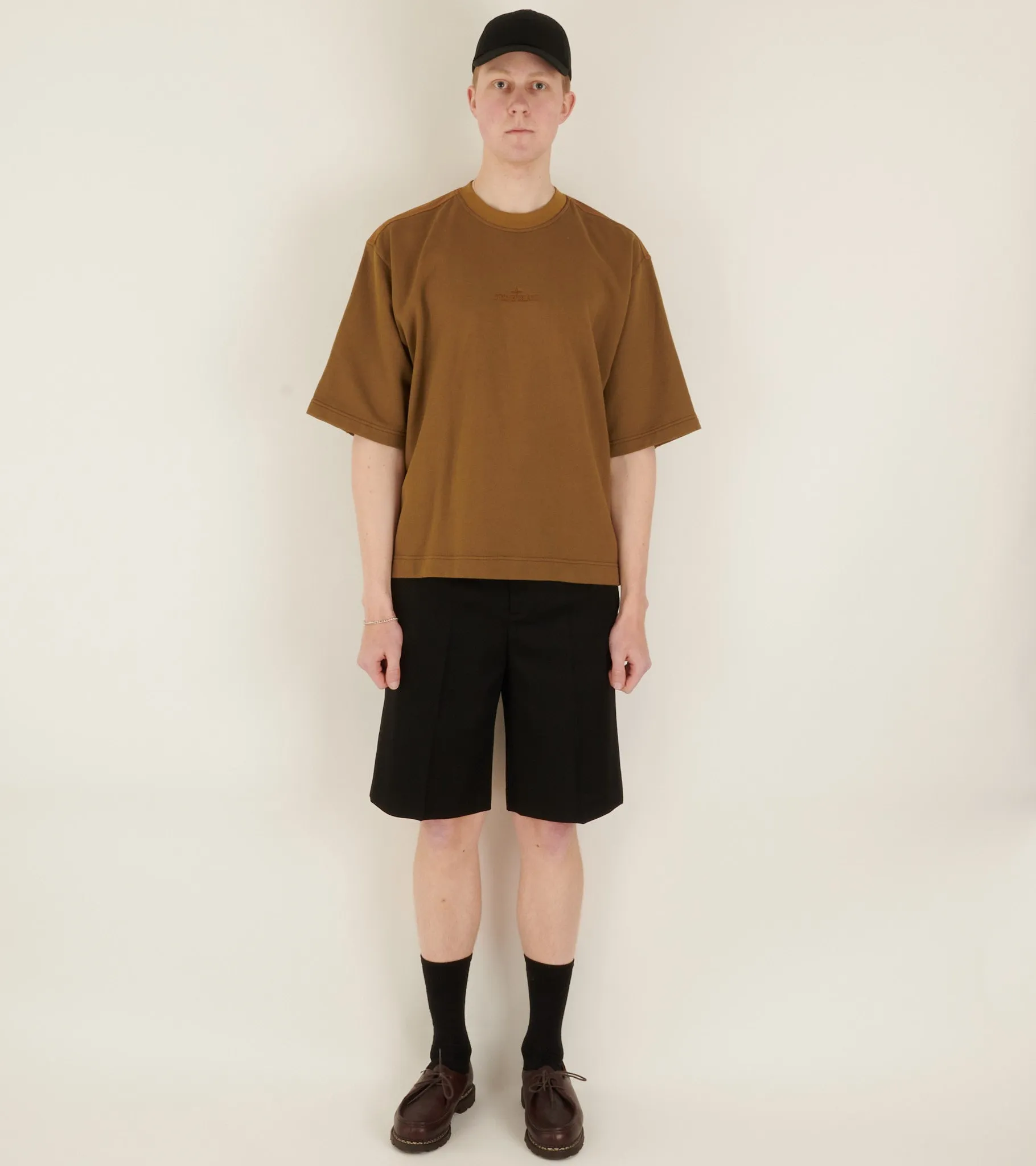 Nylon Back S/S Sweatshirt Cinnamon Brown sold by Dr. Adams product image thumbnail 3