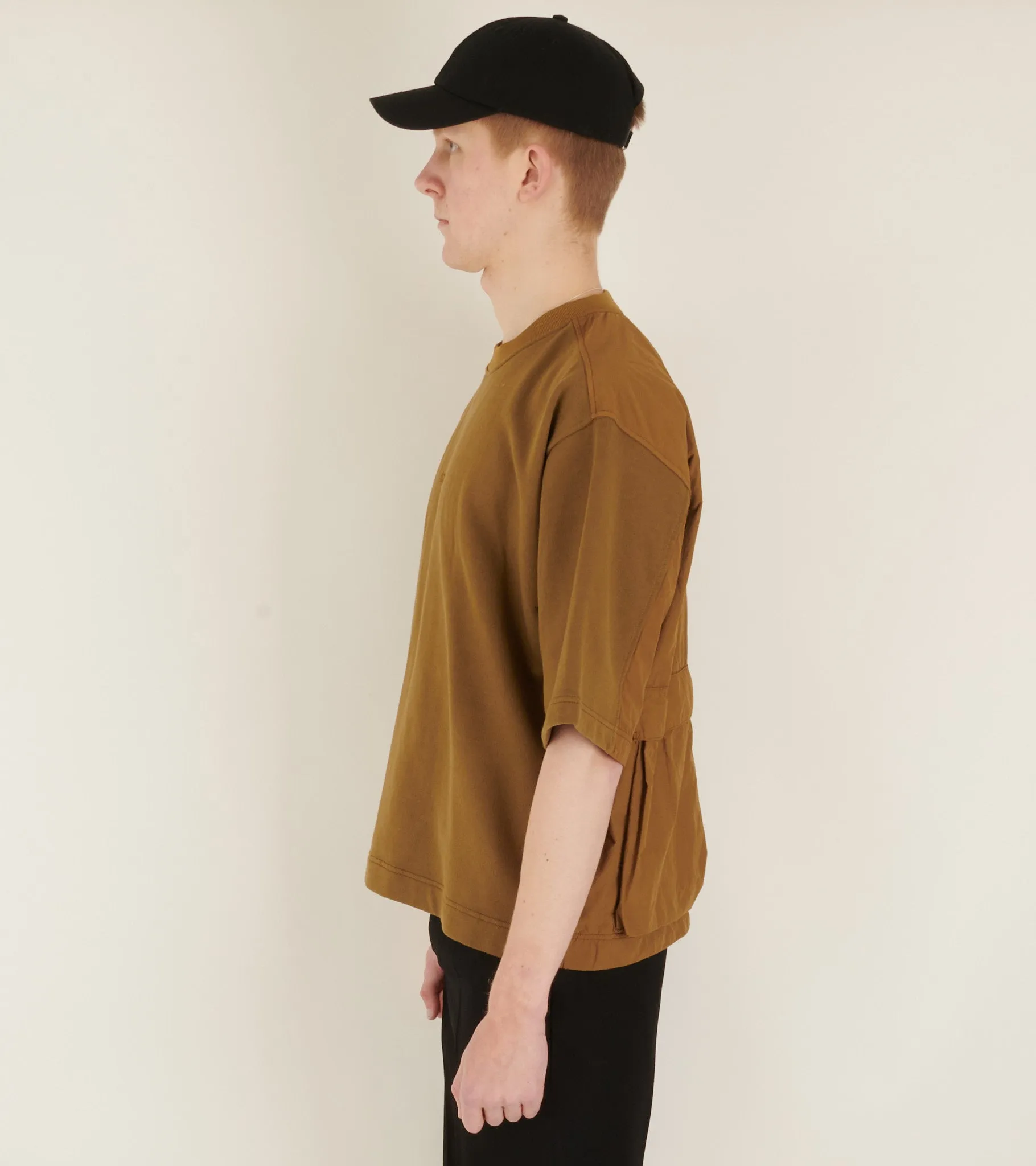 Nylon Back S/S Sweatshirt Cinnamon Brown sold by Dr. Adams product image thumbnail 4