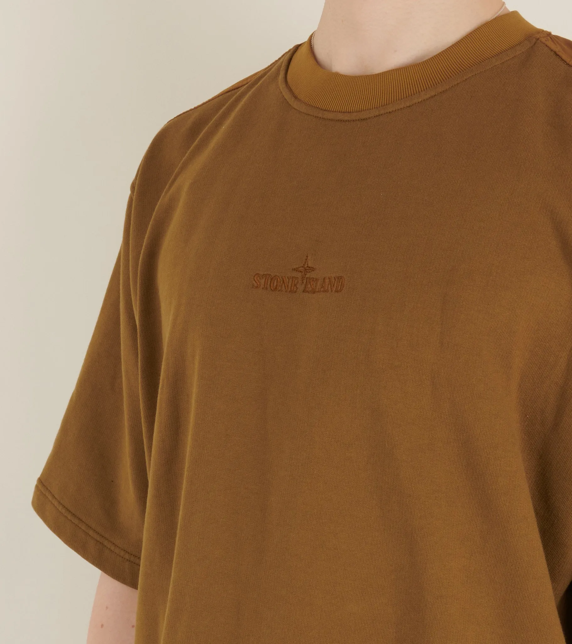 Nylon Back S/S Sweatshirt Cinnamon Brown sold by Dr. Adams product image thumbnail 5
