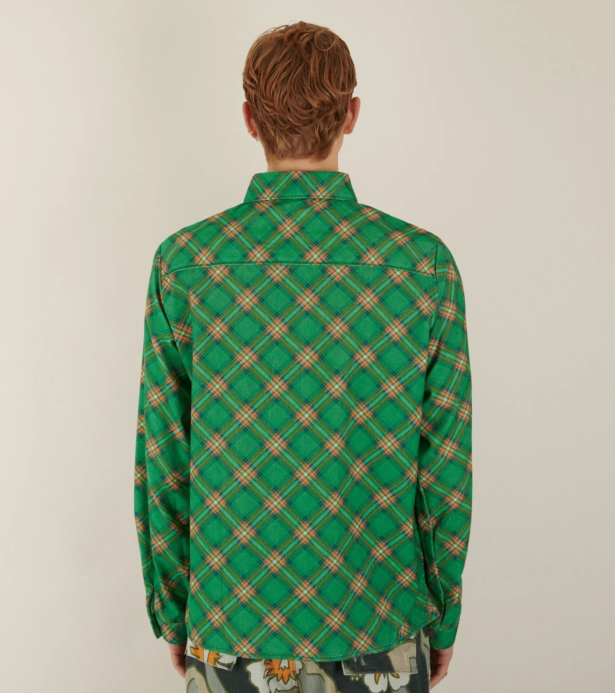Corduroy Shirt Green Plaid sold by Dr. Adams product image thumbnail 5