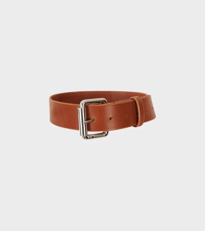 Wide Tärnsjö Belt Cognac made by AF Agger