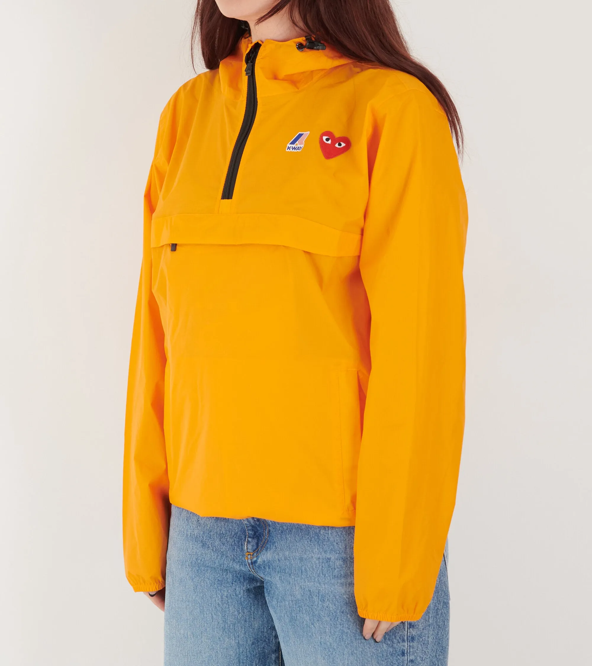 K-WAY Packable Half Zip Anorak Orange sold by Dr. Adams product image thumbnail 3
