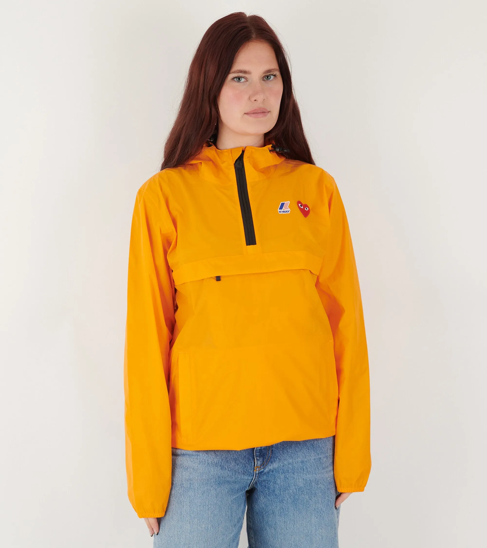 K-WAY Packable Half Zip Anorak Orange sold by Dr. Adams product image thumbnail 2