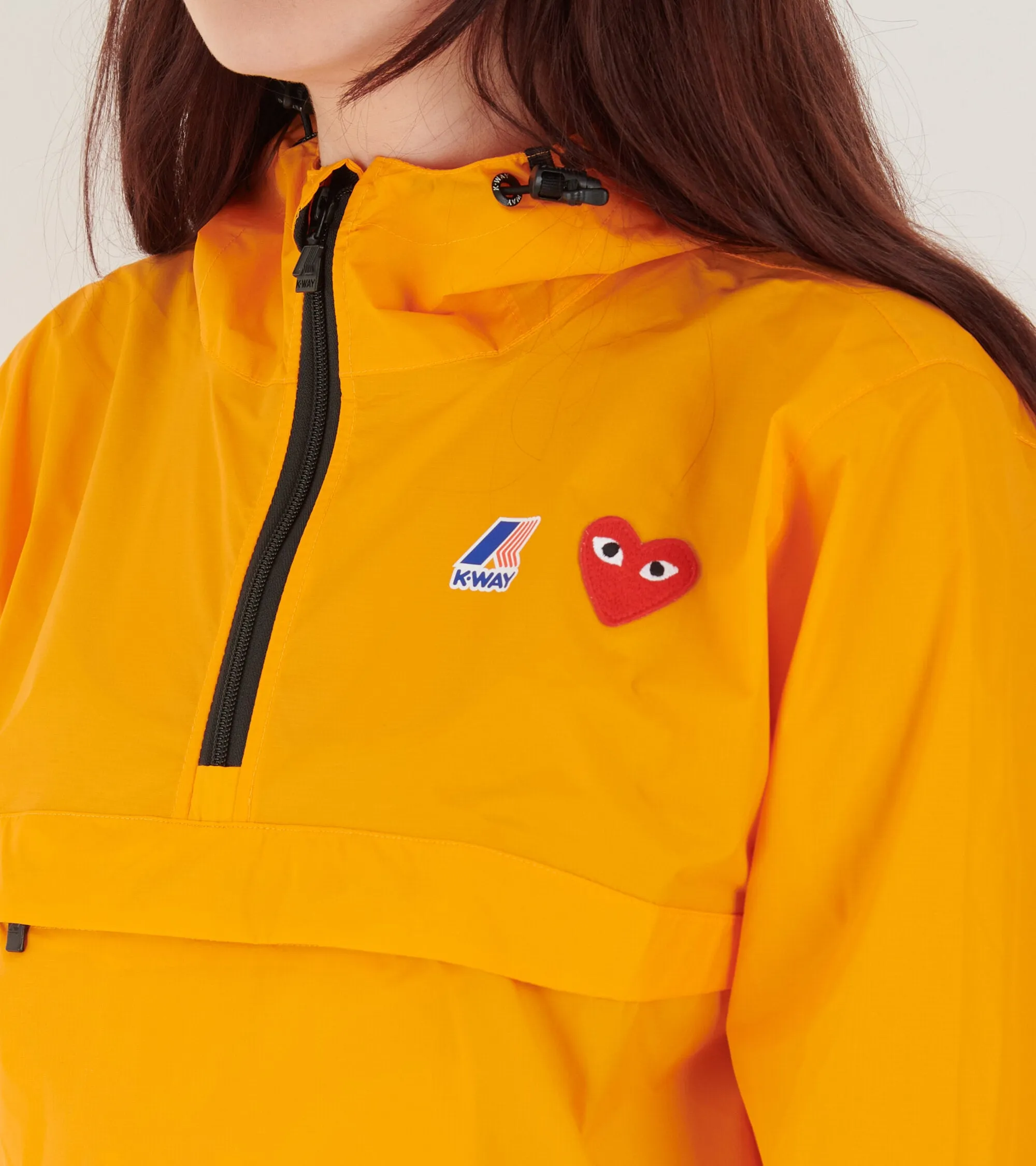 K-WAY Packable Half Zip Anorak Orange sold by Dr. Adams product image thumbnail 4