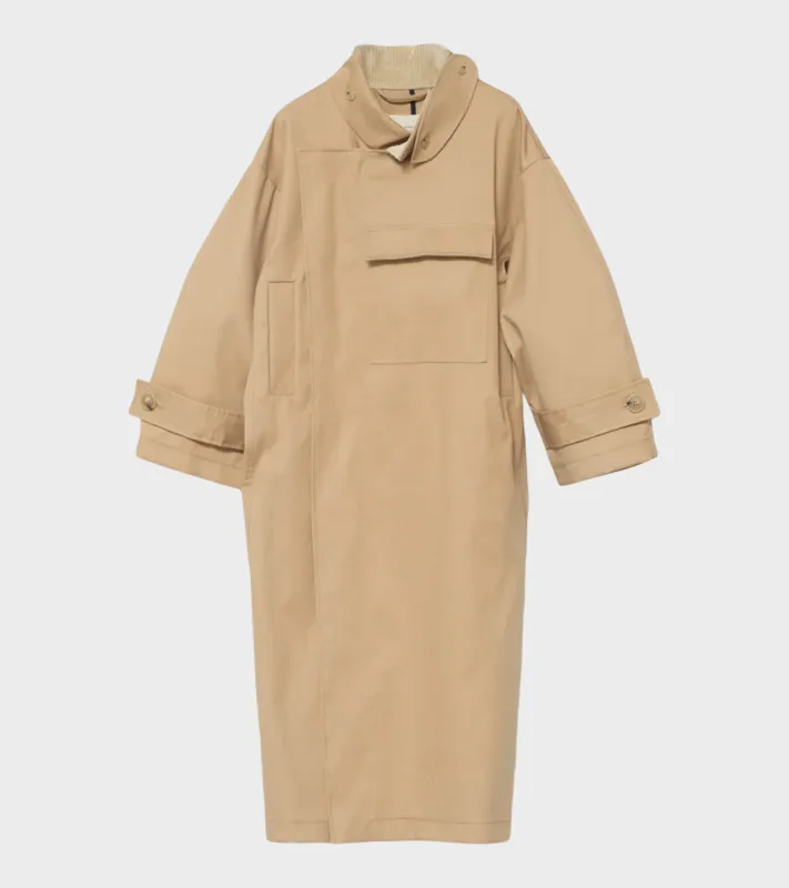 Water Resistant Coat Beige made by AF Agger