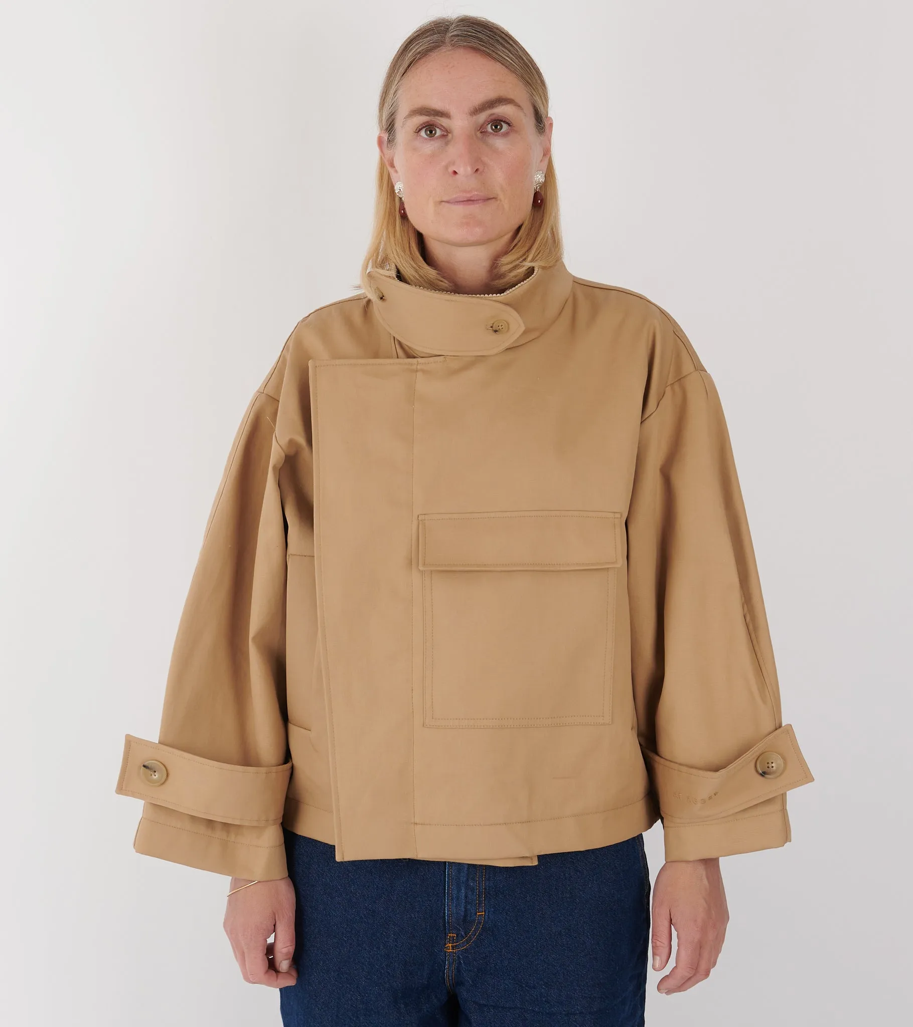 Water Resistant Jacket Beige sold by Dr. Adams product image thumbnail 2