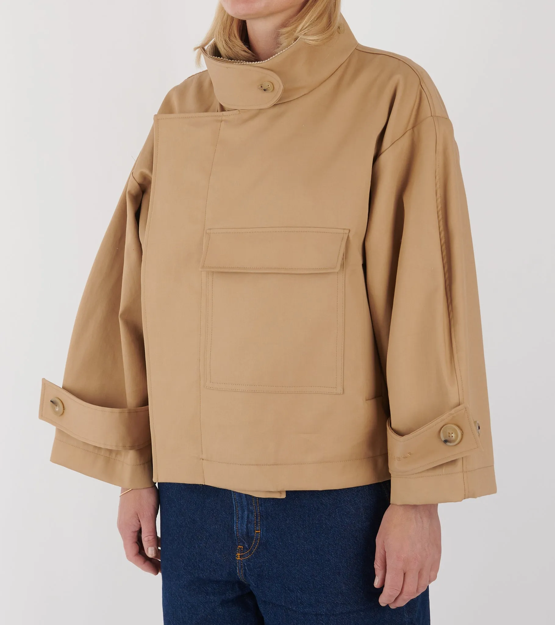 Water Resistant Jacket Beige sold by Dr. Adams product image thumbnail 3