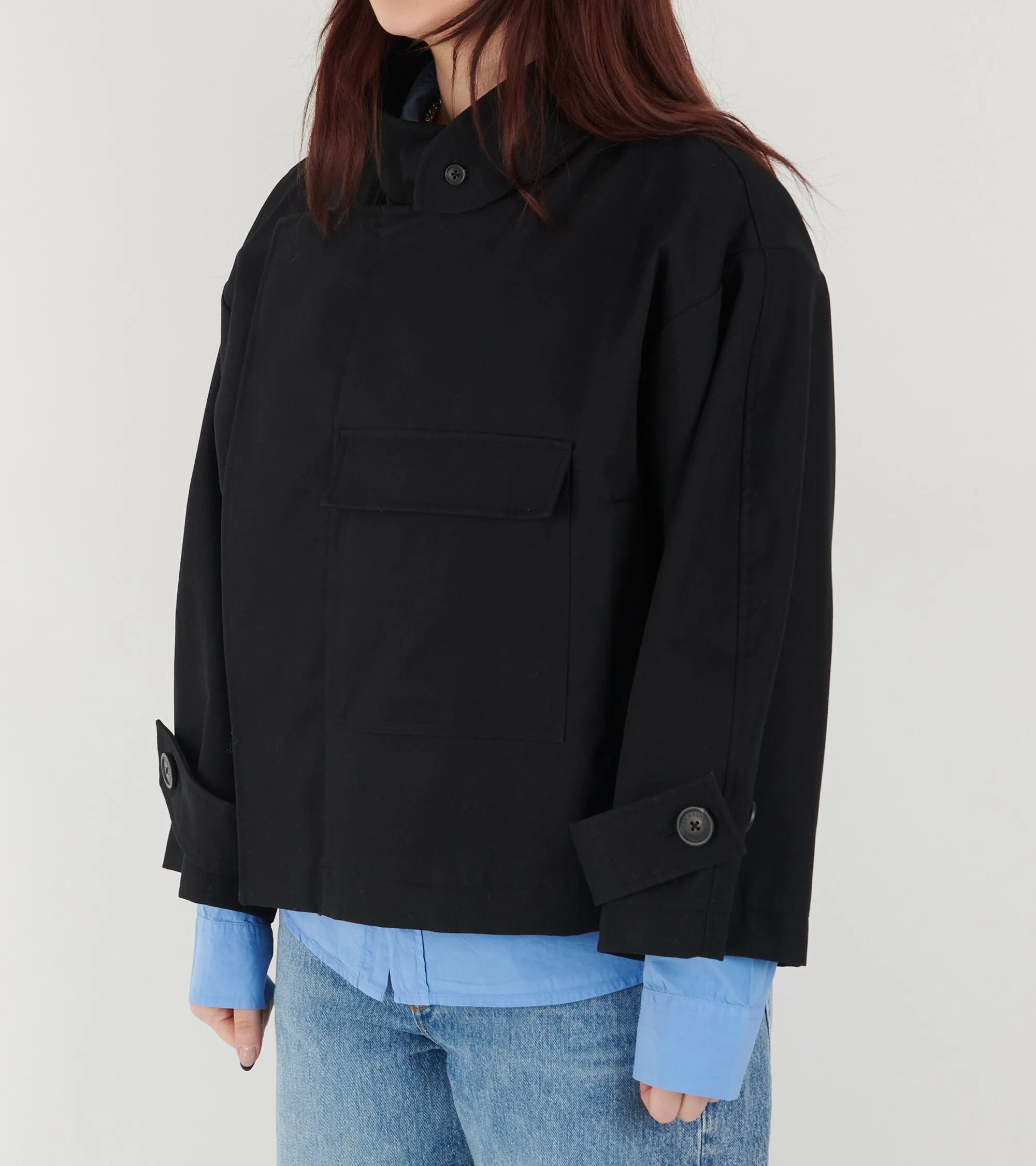 Water Resistant Jacket Black sold by Dr. Adams product image thumbnail 3