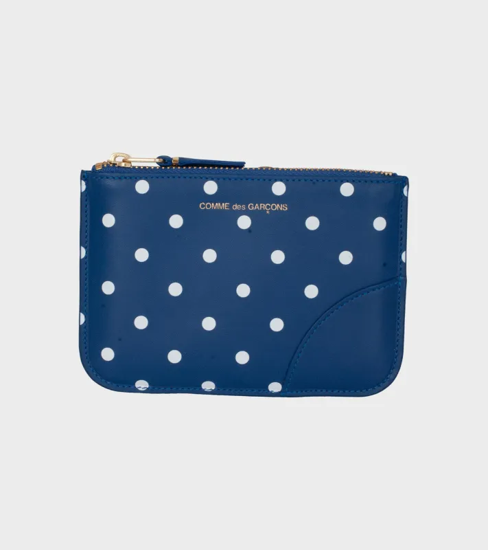 Polka Dots Printed Wallet Blue sold by Dr. Adams