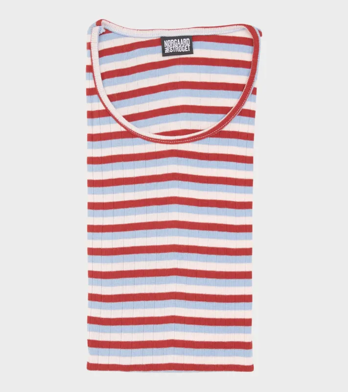 101 Rib Tricolore Light Blue/Strawberry/Winery sold by Dr. Adams