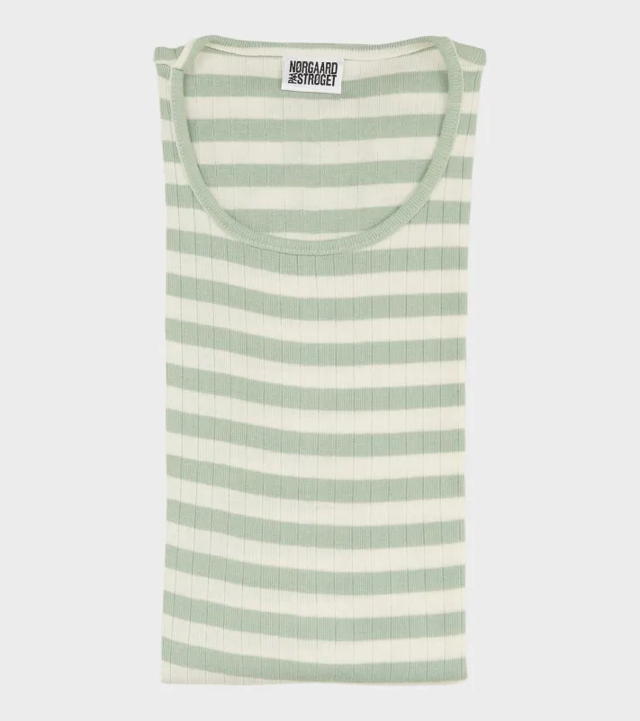 101 Rib Broadway Stone Green/Ecru sold by Dr. Adams