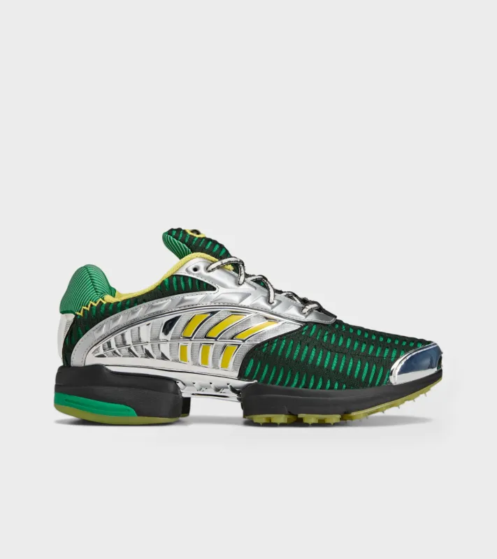 Climacool 2 Brain Dead Core Black/Impact Yellow/Silver Metallic sold by Dr. Adams