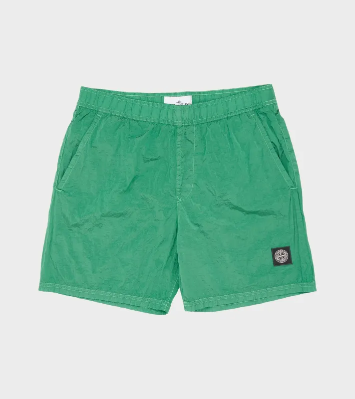 Econyl Nylon Swim Shorts Green sold by Dr. Adams