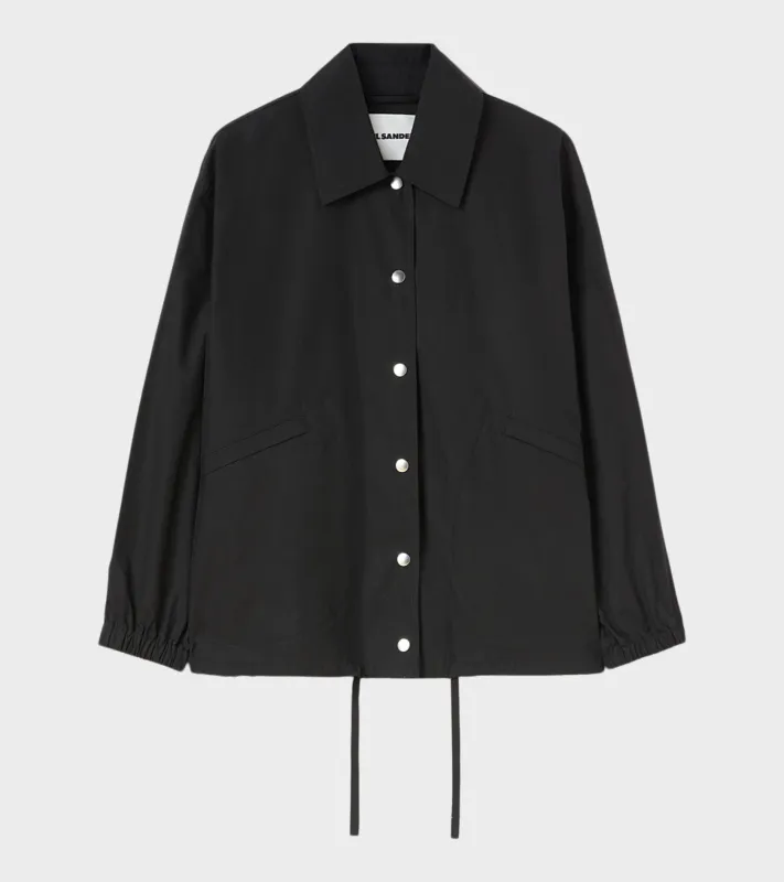 Dry Touch Cotton Poplin Logo Jacket Black sold by Dr. Adams
