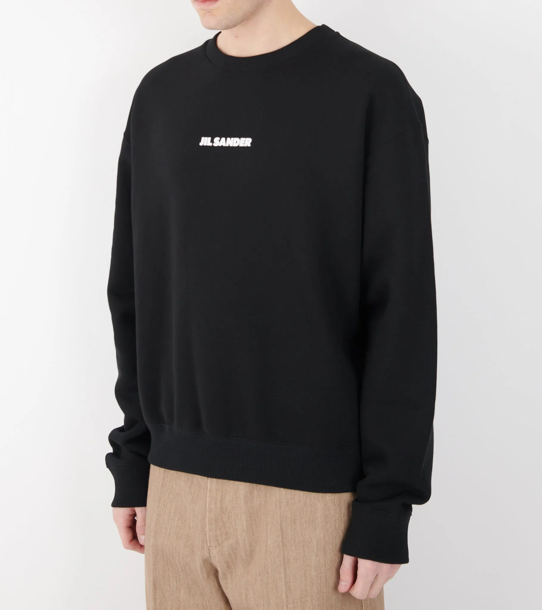 Light Soft Brushed Cotton Terry Sweatshirt Black sold by Dr. Adams product image thumbnail 5