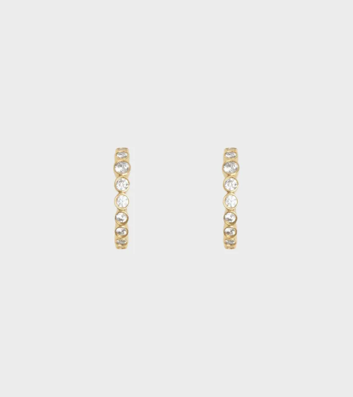 Ottilia Hoops 18K Gold Pleating sold by Dr. Adams