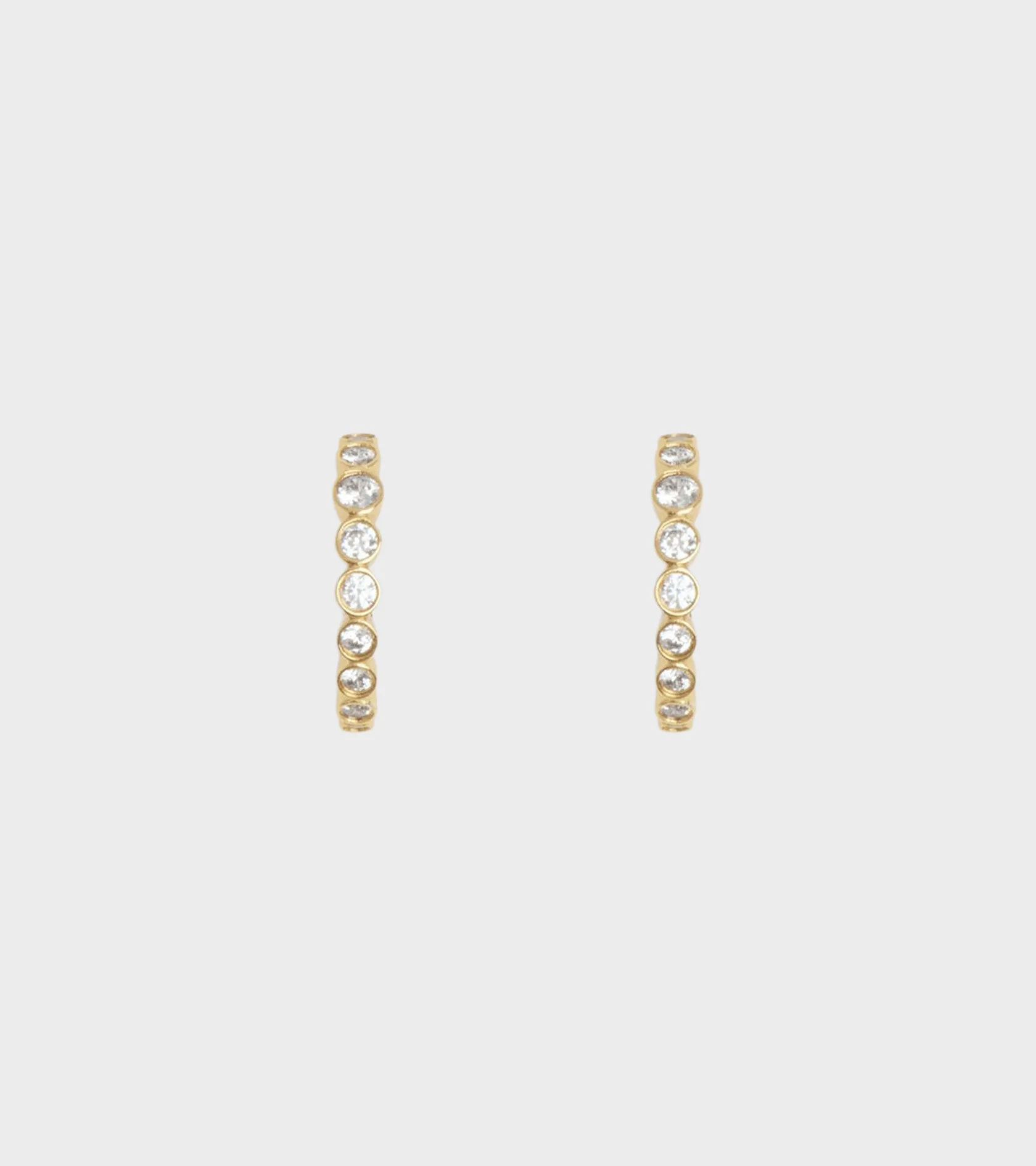 Ottilia Hoops 18K Gold Pleating sold by Dr. Adams