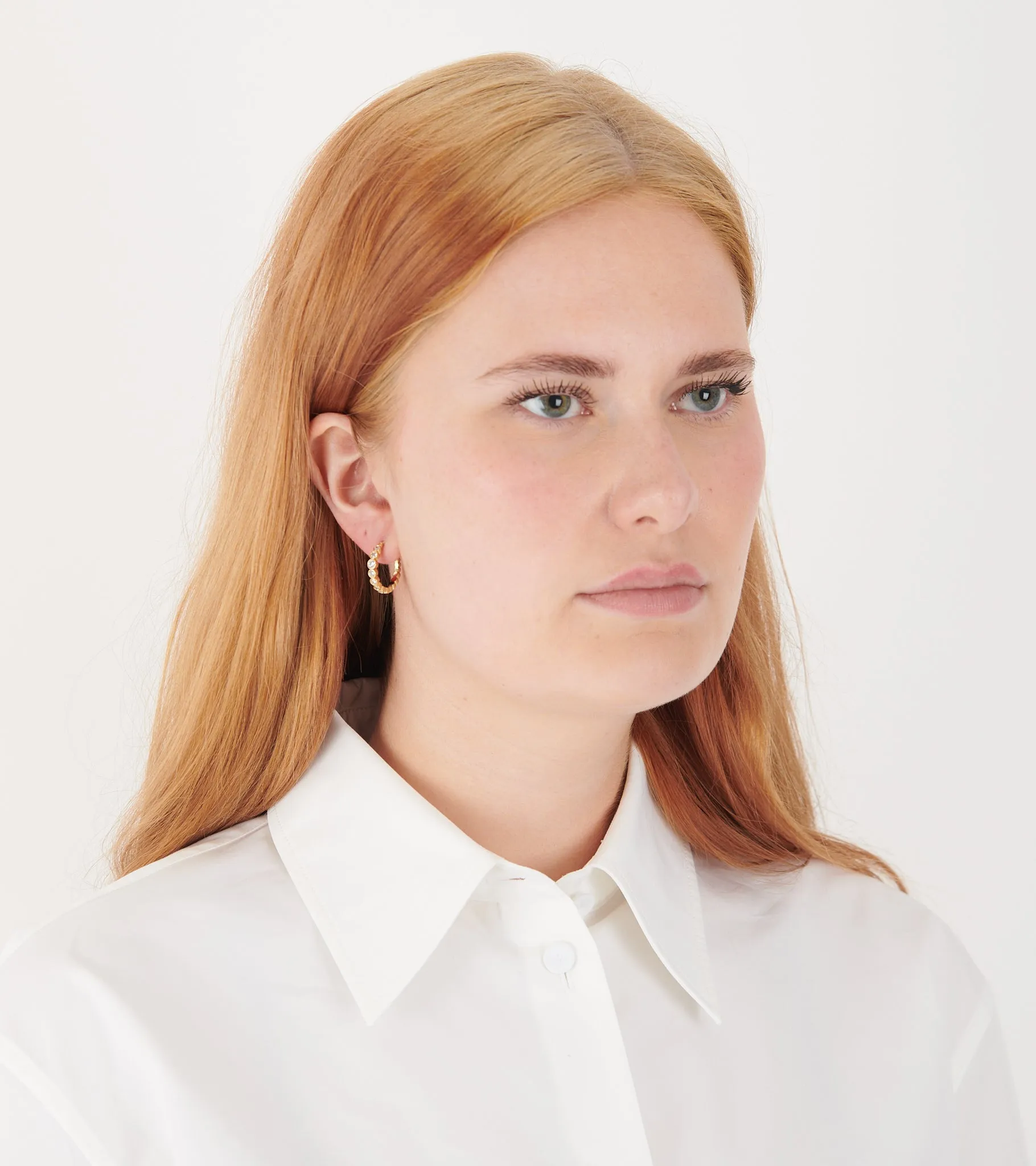 Ottilia Hoops 18K Gold Pleating sold by Dr. Adams product image thumbnail 2