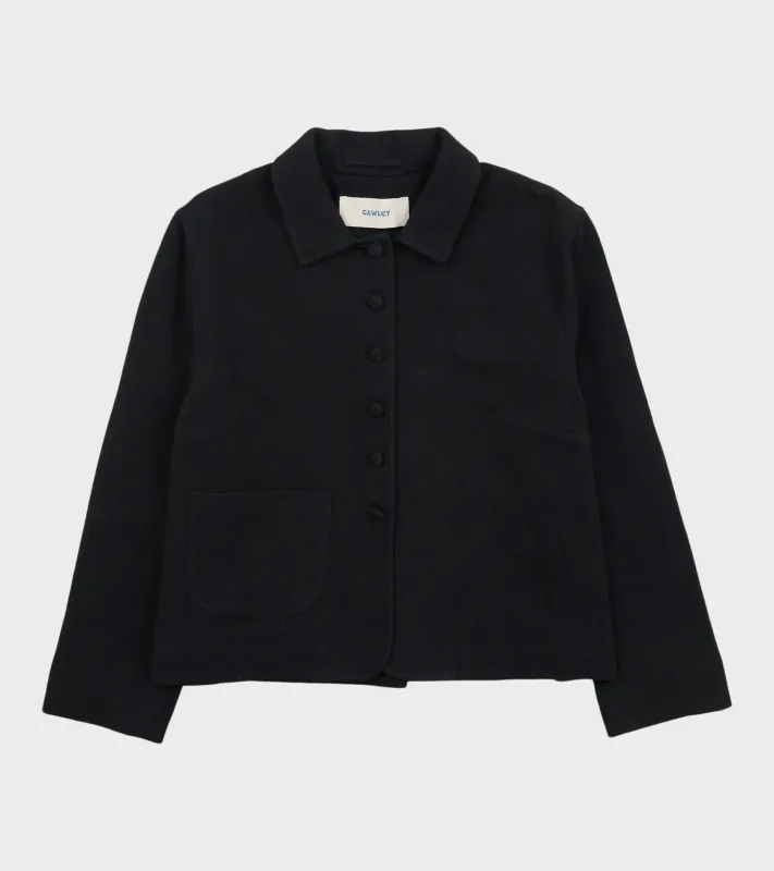 Japanese Stitch Cotton Lillie Jacket Washed Black sold by Dr. Adams