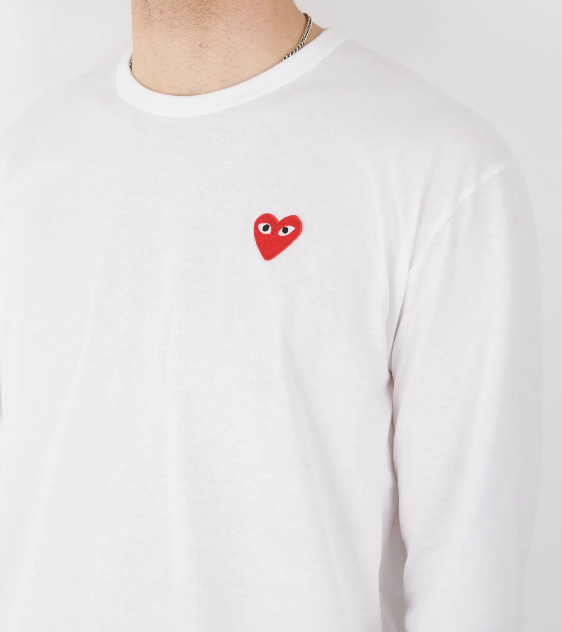 U Red Heart LS T-Shirt White sold by Dr. Adams product image thumbnail 4