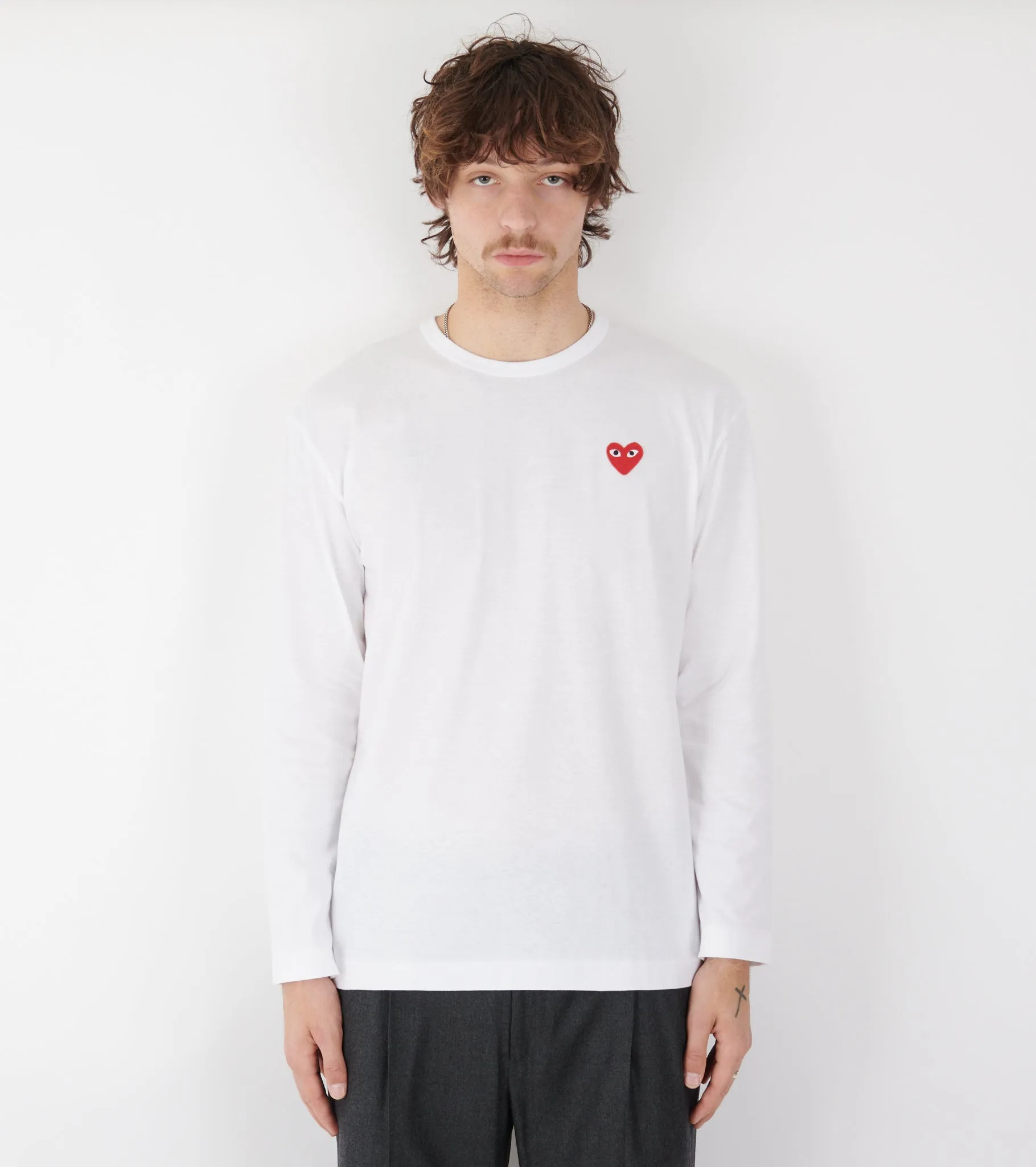 U Red Heart LS T-Shirt White sold by Dr. Adams product image thumbnail 2