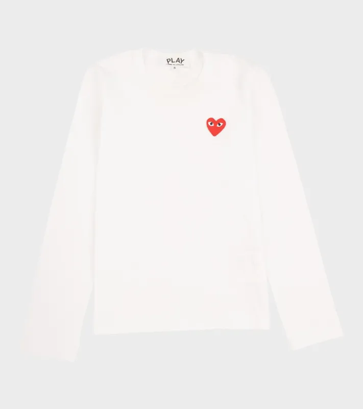 U Red Heart LS T-Shirt White sold by Dr. Adams