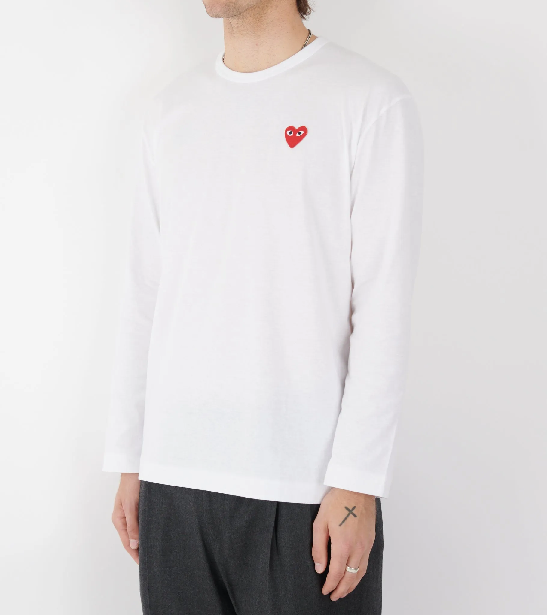 U Red Heart LS T-Shirt White sold by Dr. Adams product image thumbnail 3