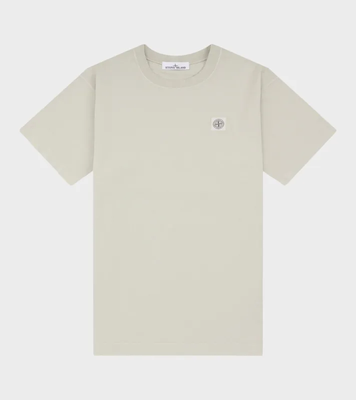 Boxy Logo T-shirt Beige made by Stone Island