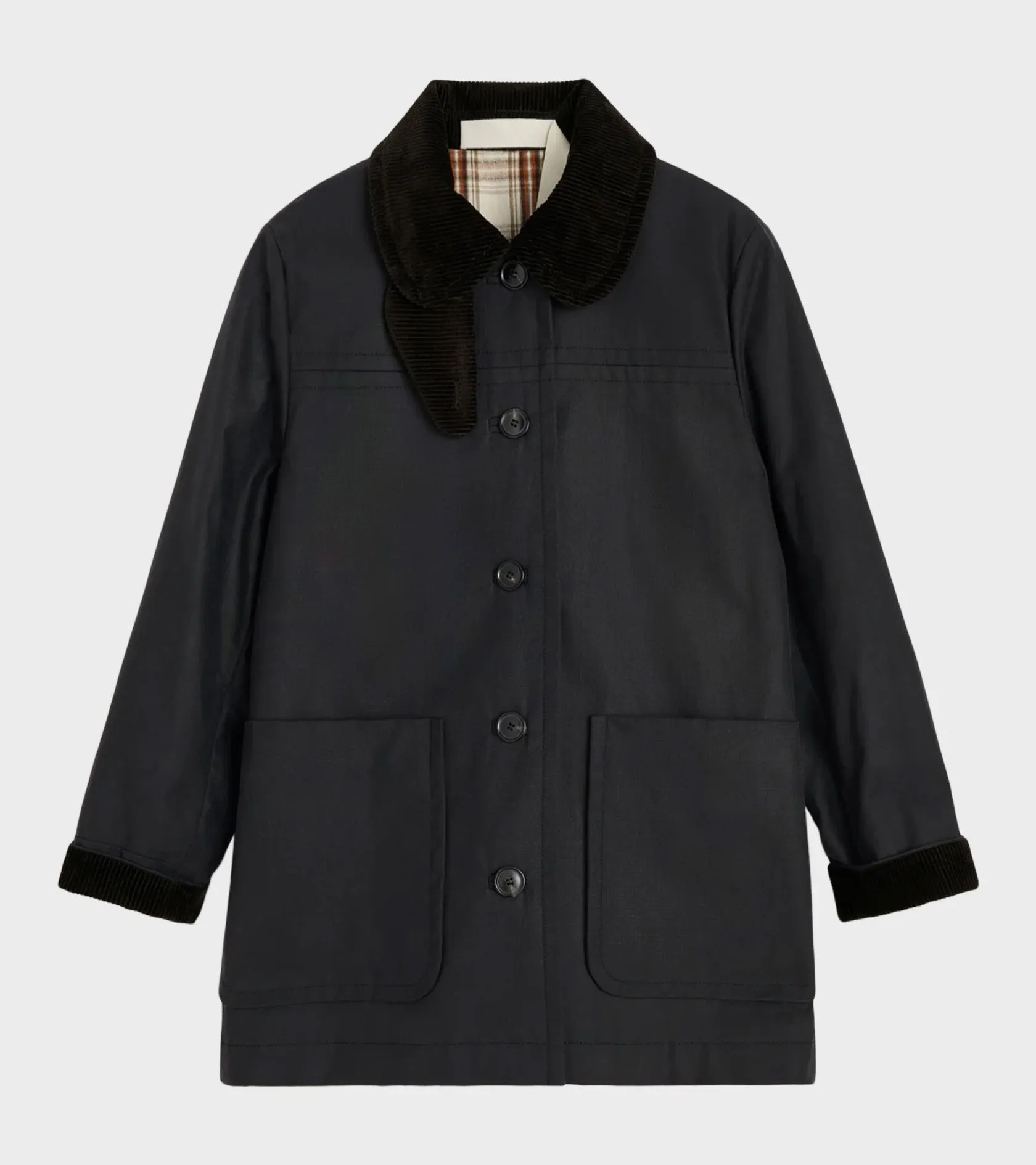 Jamie Jacket Ripstop Oilskin Antracite sold by Dr. Adams