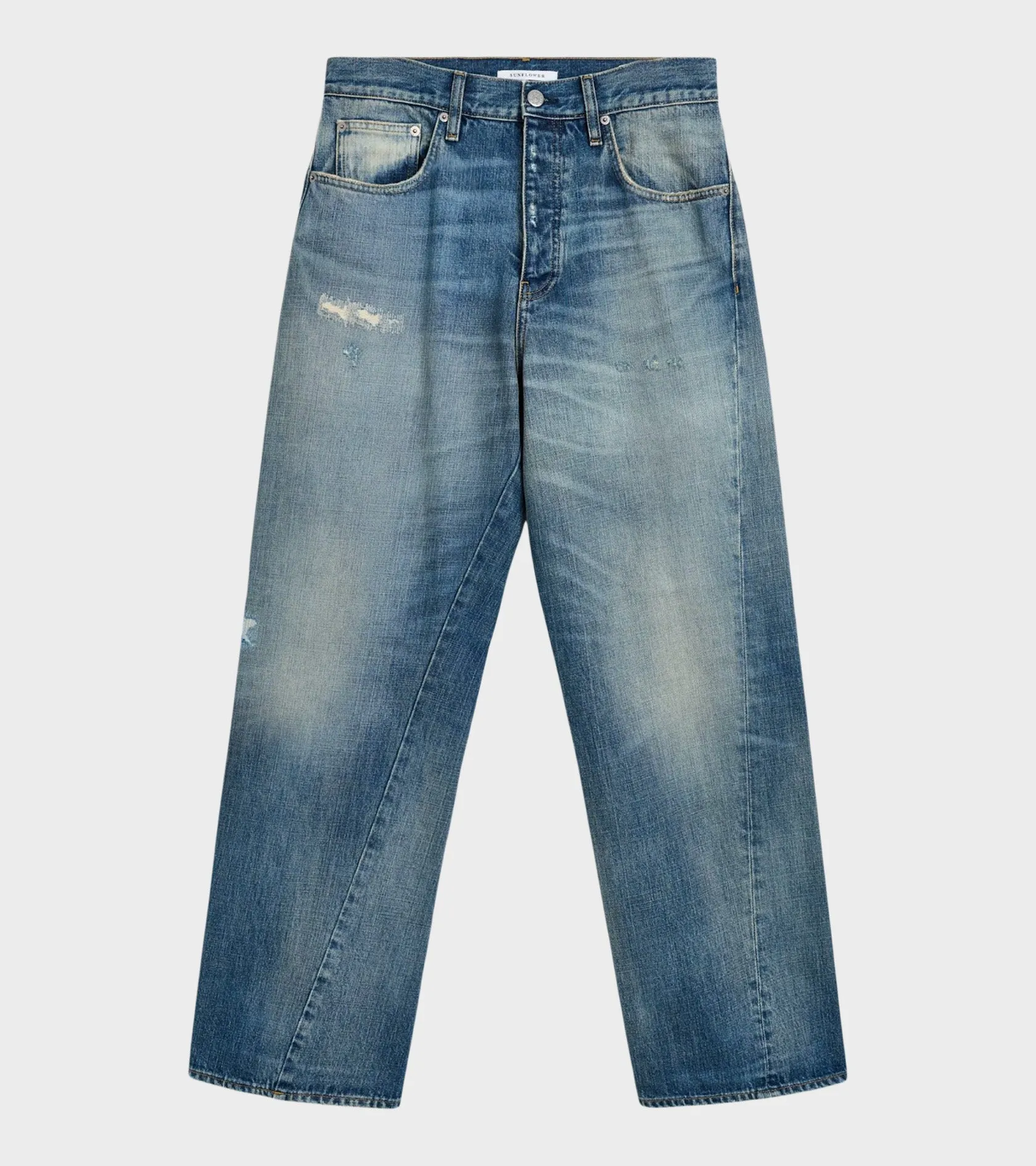 Wide Twist Jeans Well Worn Blue sold by Dr. Adams