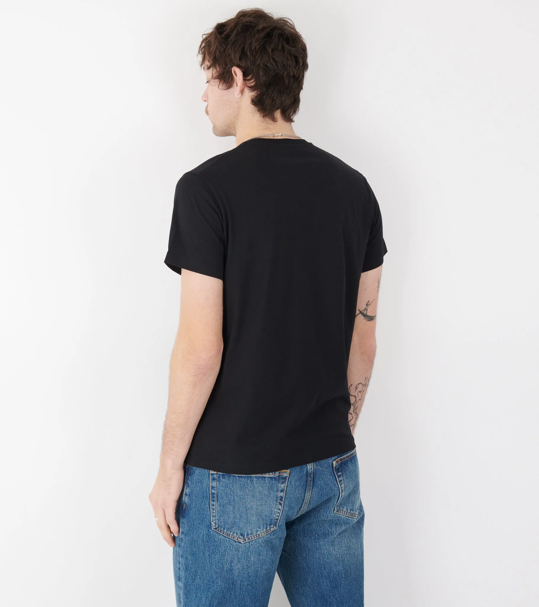 Basic Cotton T-shirt Black sold by Dr. Adams product image thumbnail 4