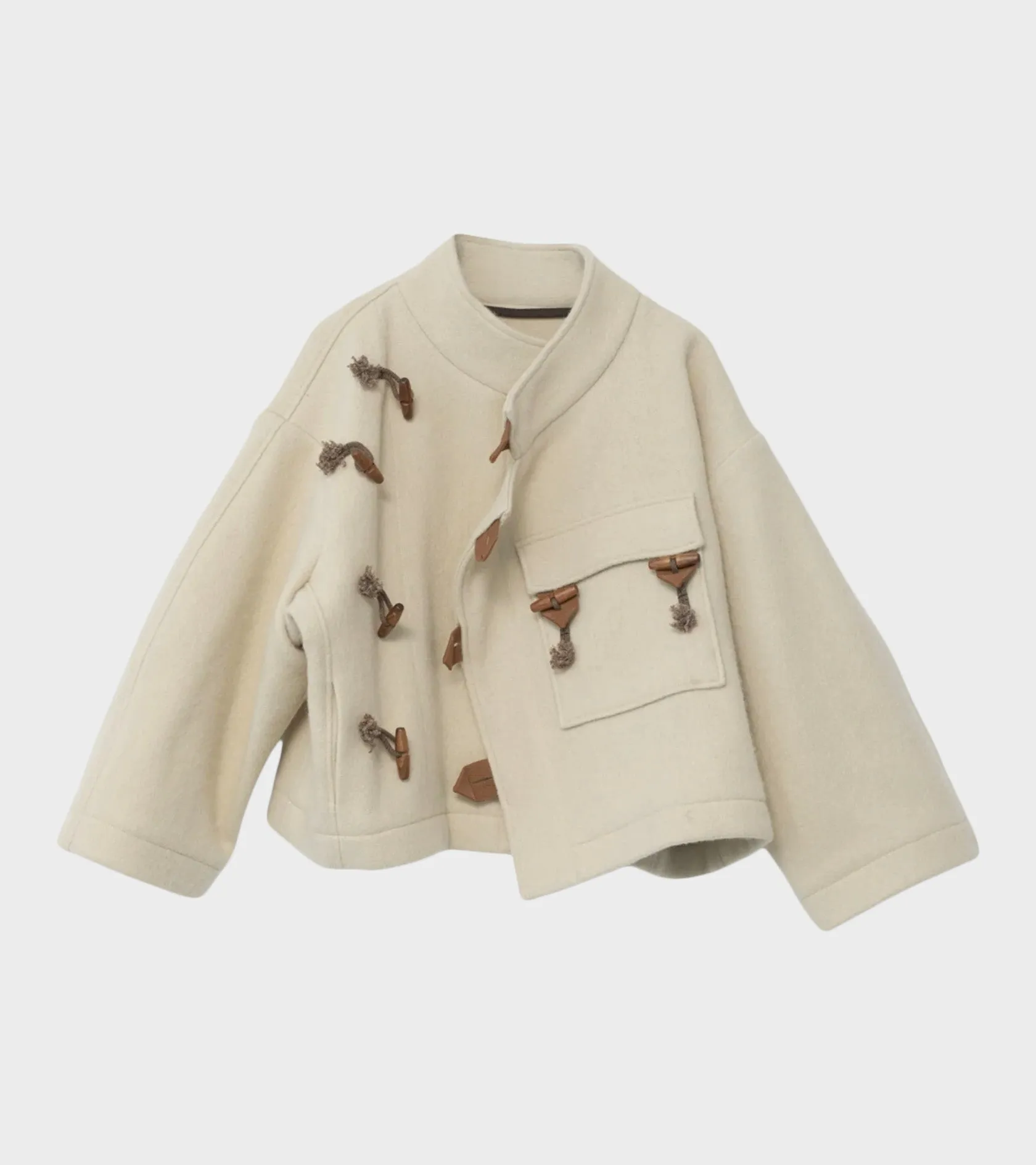 Klippan Boiled Wool Jacket Oatmeal sold by Dr. Adams