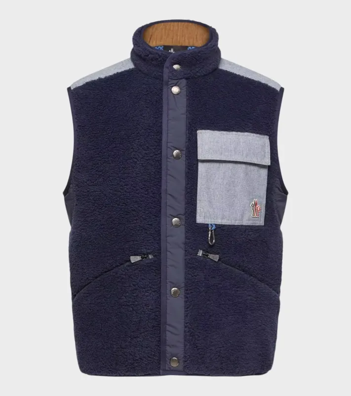 Teddy & Chambray Vest Navy Blue sold by Dr. Adams