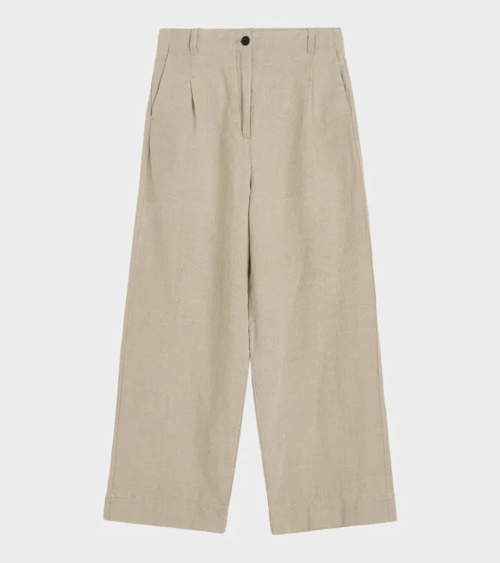 Willy Pant Heavy Linen Pure Natural made by aiayu
