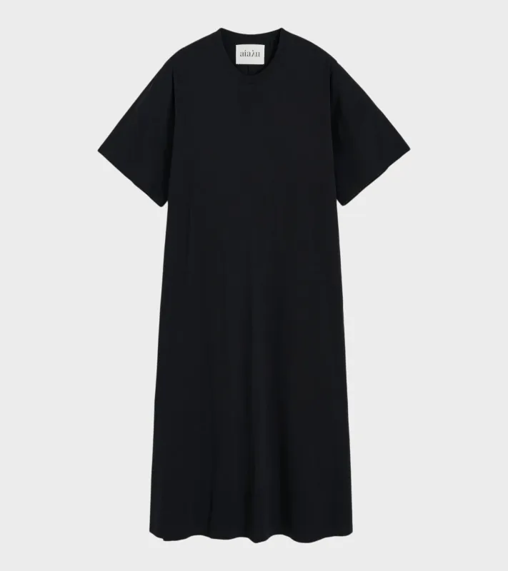 Gita Circular Dress Black made by aiayu