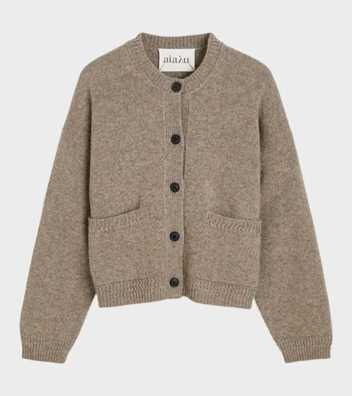 Cobe Cardigan Pure Soil made by aiayu