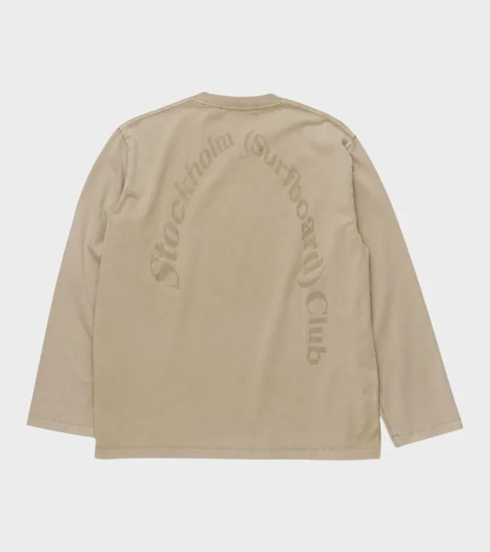 Greg Back Logo Longsleeve Beige sold by Dr. Adams