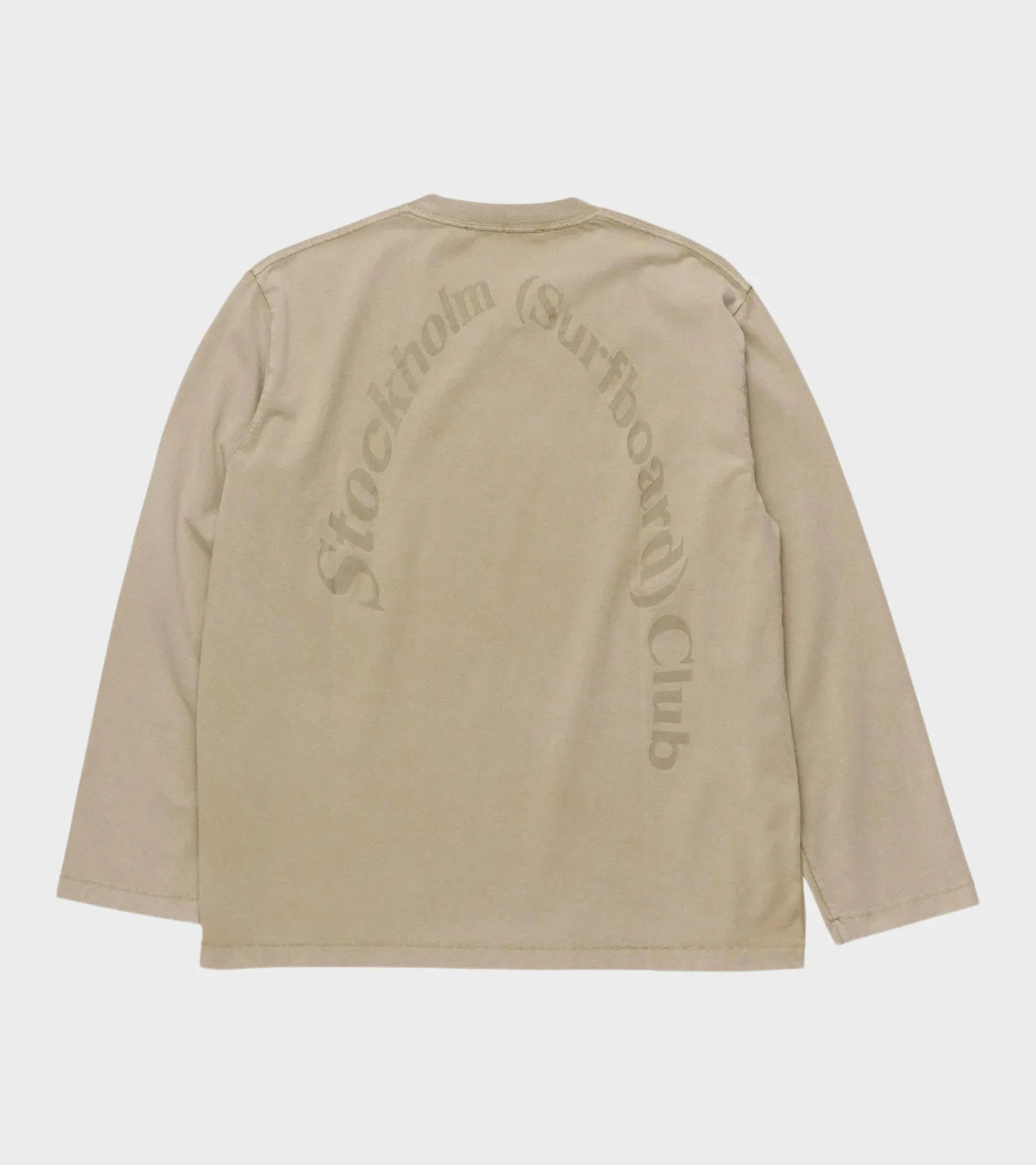 Greg Back Logo Longsleeve Beige sold by Dr. Adams