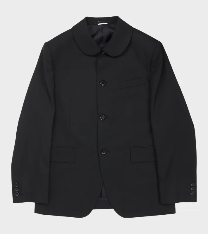 Round Collar Jacket Black made by Comme des Garcons