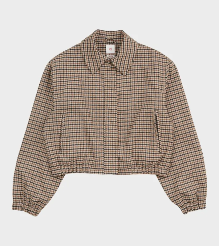 Sos Jacket Brown Check made by Dr. Adams