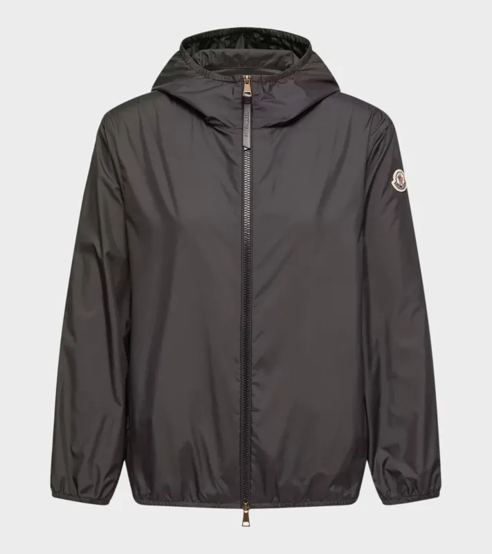 Fegeos Hooded Jacket Black made by Moncler