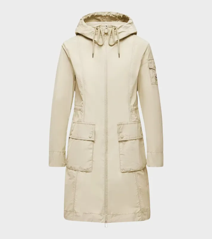 Laerte Hooded Parka Coat Light Beige sold by Dr. Adams