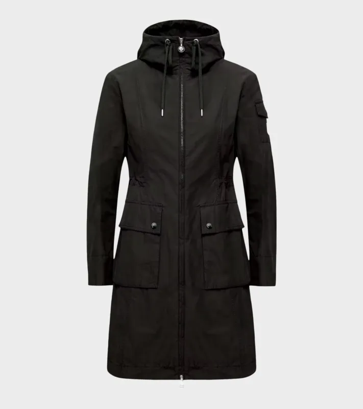 Laerte Hooded Parka Coat Black sold by Dr. Adams