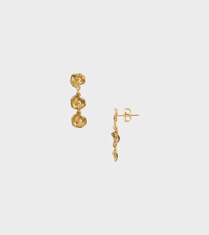 Triplet Sun Earrings Gold sold by Dr. Adams