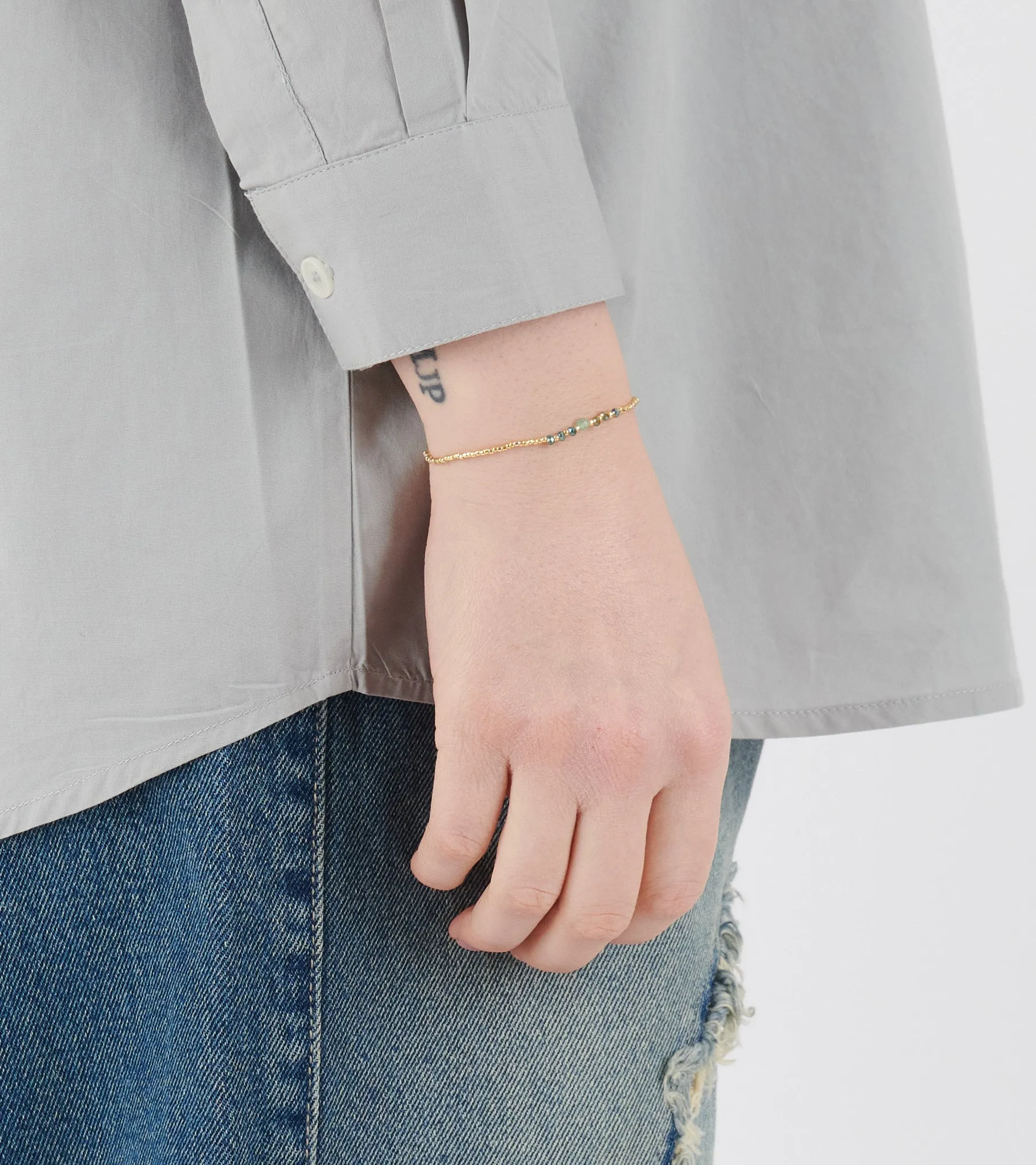 Bead & Gem Bracelet Sea Green sold by Dr. Adams product image thumbnail 2