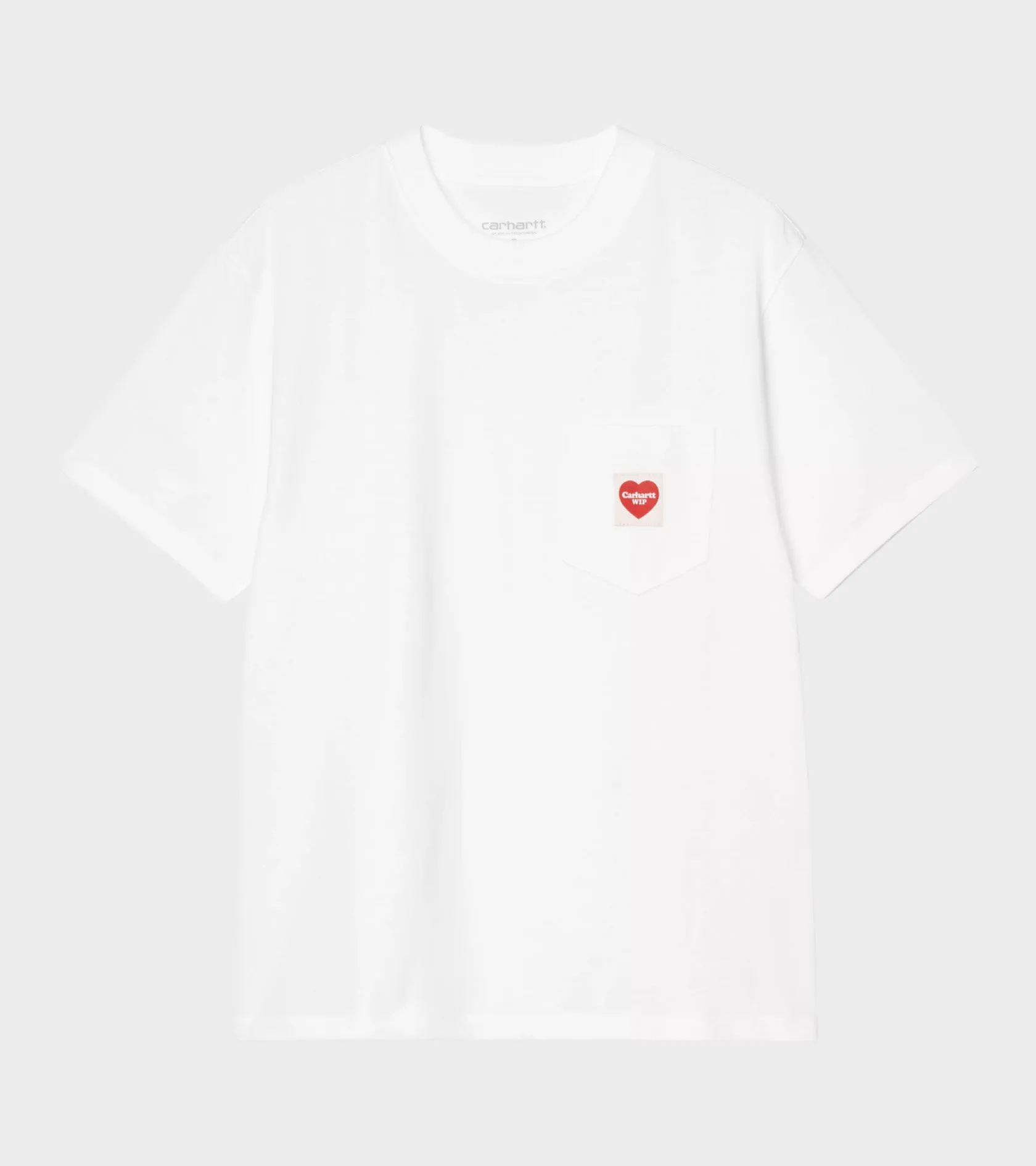 W S/S Pocket Heart T-shirt White sold by Dr. Adams