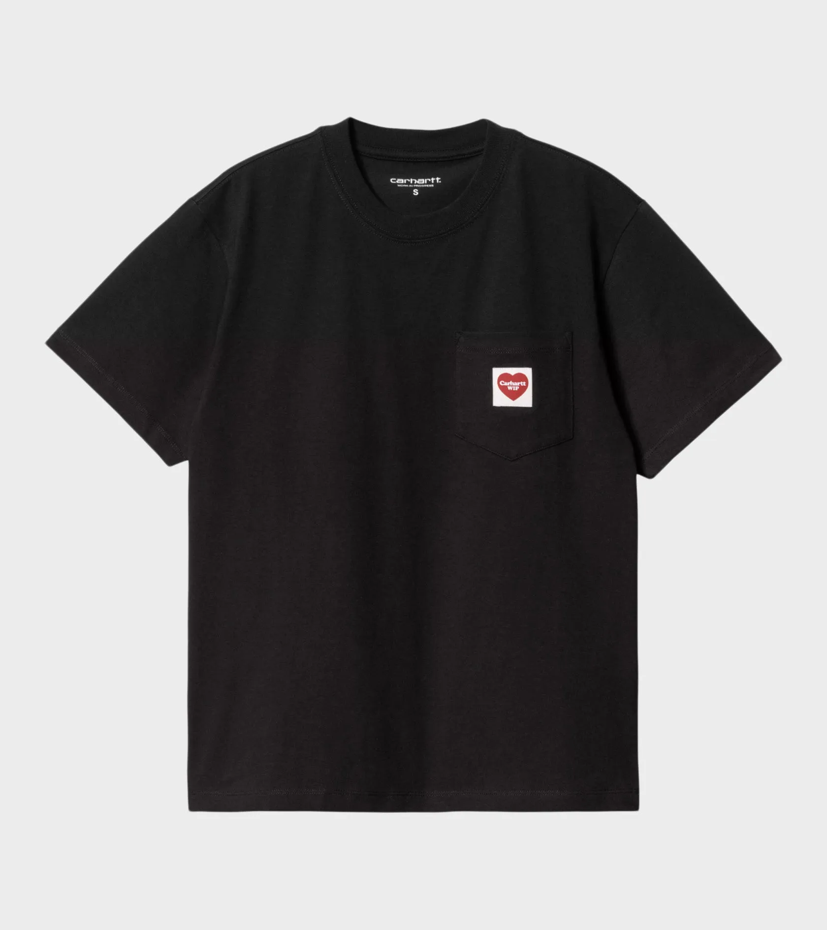 W S/S Pocket Heart T-shirt Black sold by Dr. Adams