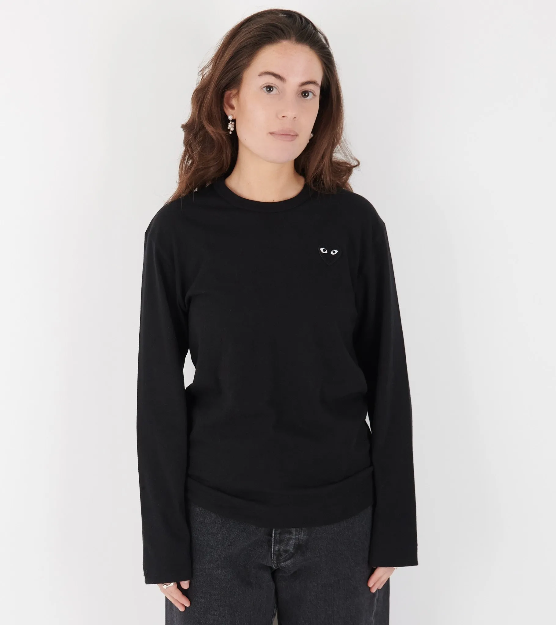 U Black Heart LS T-shirt Black sold by Dr. Adams product image thumbnail 2