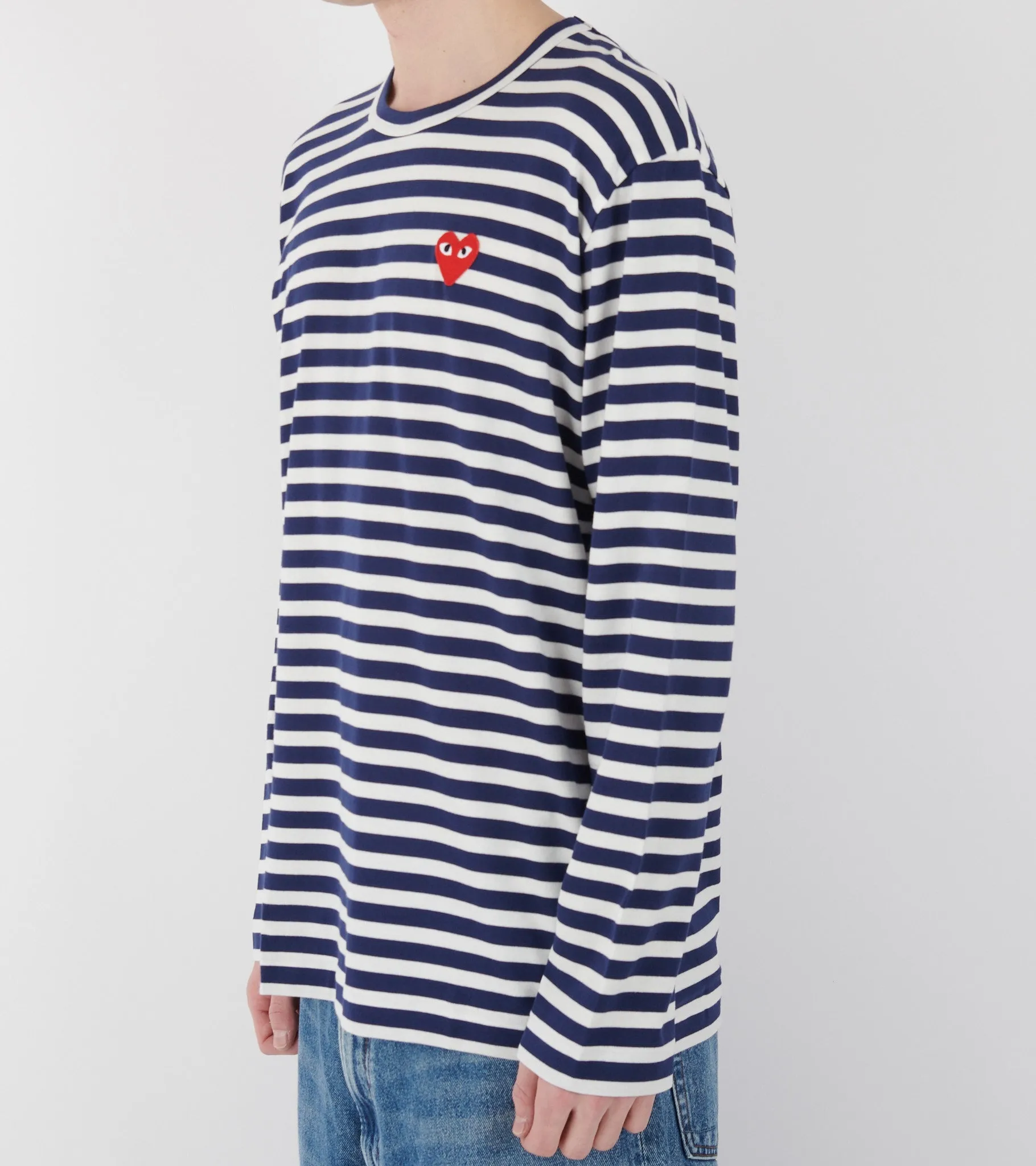 U Striped LS T-shirt Navy sold by Dr. Adams product image thumbnail 3