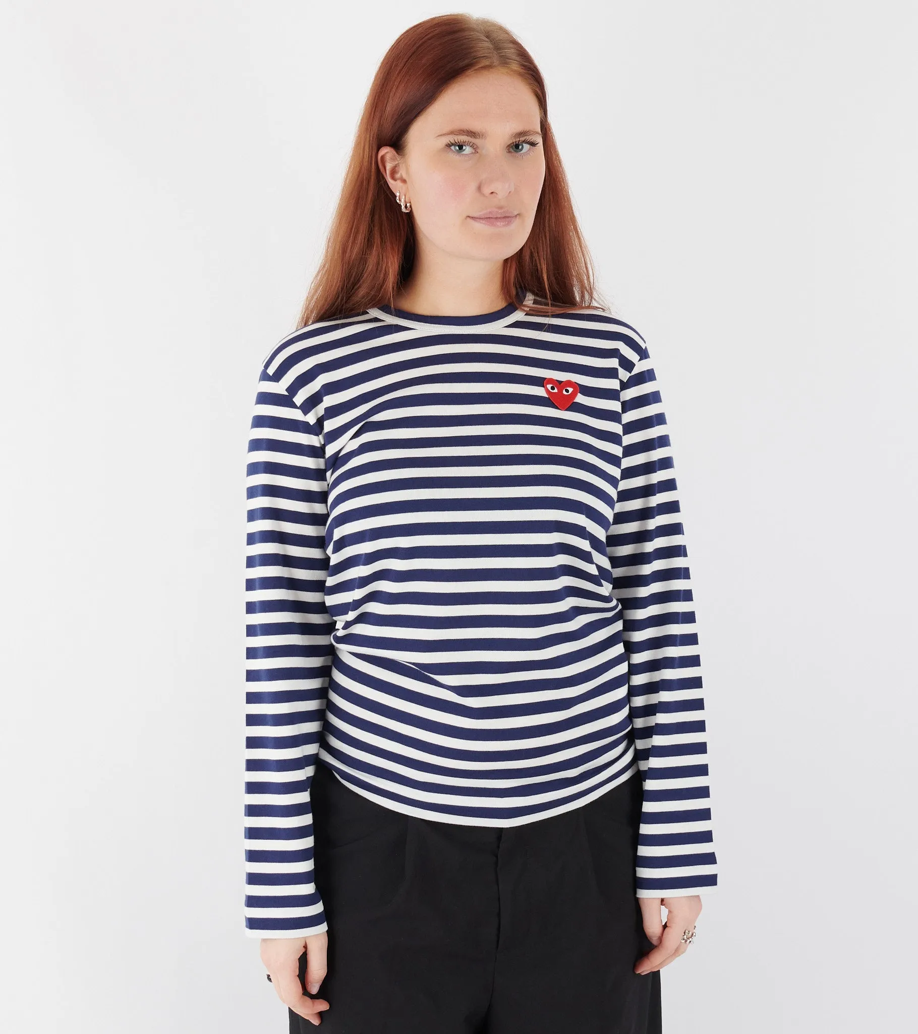 U Striped LS T-shirt Navy sold by Dr. Adams product image thumbnail 5